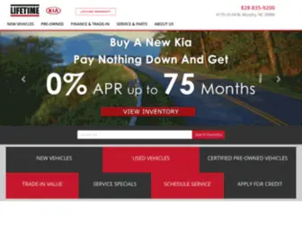 Lifetimekia.com(Cars For Sale Murphy NC) Screenshot