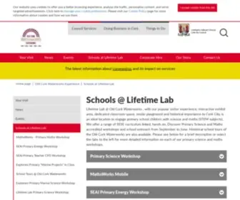 Lifetimelab.ie(Cork City Council) Screenshot