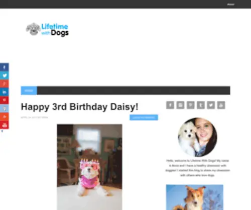 Lifetimewithdogs.com(Dogs rule and dogs are life) Screenshot