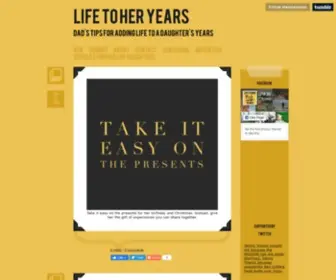 Lifetoheryears.com(Life to Her Years) Screenshot