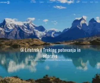 Lifetrek.si(POTOVANJA, TREKINGI IN RAZISKOVALNE ODPRAVE) Screenshot