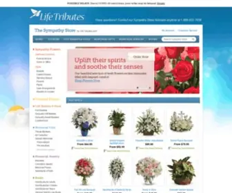 Lifetributes.com(The Sympathy Store) Screenshot