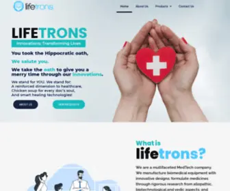 Lifetronshealth.com(Lifetrons) Screenshot