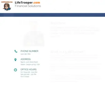 Lifetrooper.com(Life and Health Insurance) Screenshot