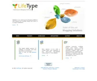 Lifetype.net(Open Source Blogging Platform) Screenshot