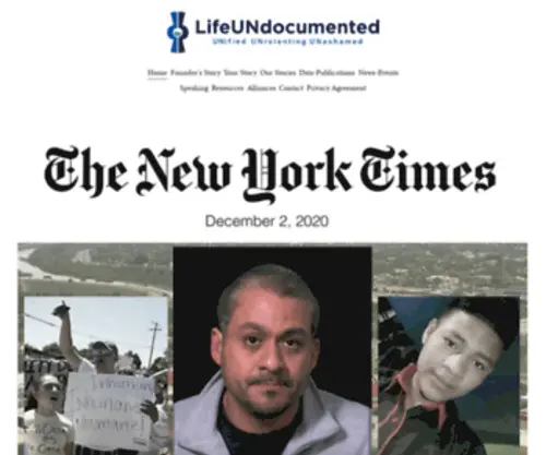 Lifeundocumented.org(Immigration News) Screenshot