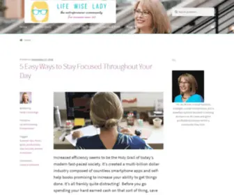 Lifewiselady.com(Life Wise Lady) Screenshot