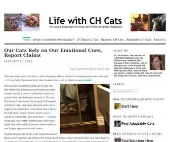 Lifewithchcats.com(Life with Cerebellar Hypoplasia Cats) Screenshot