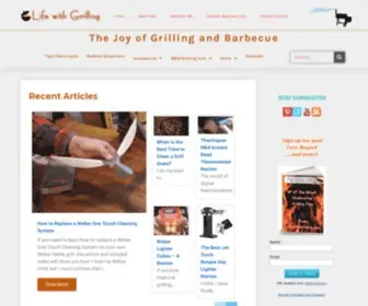 Lifewithgrilling.com(The Joy of Grilling and Barbecue) Screenshot