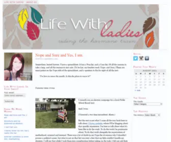 Lifewithladies.com(Riding the hormone train) Screenshot