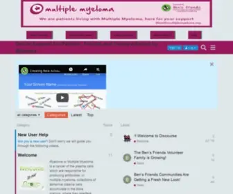 Lifewithmultiplemyeloma.org(Life with Multiple Myeloma) Screenshot