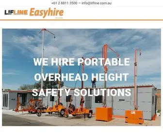 Lifline.com.au(Hire Safety Equipment) Screenshot