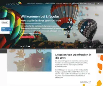 Lifocolor.de(Individuelle Masterbatches &amp; Compounds) Screenshot