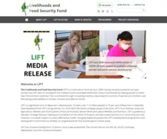 Lift-Fund.org(Livelihoods and Food Security Fund) Screenshot