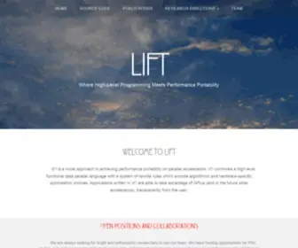 Lift-Project.org(Lift) Screenshot