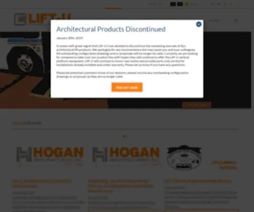 Lift-U.com(Division of Hogan Mfg) Screenshot