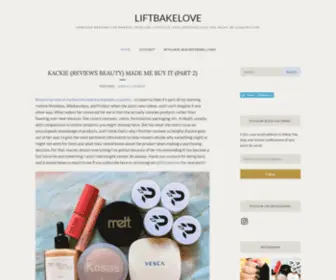 Liftbakelove.com(Unbiased reviews for makeup) Screenshot