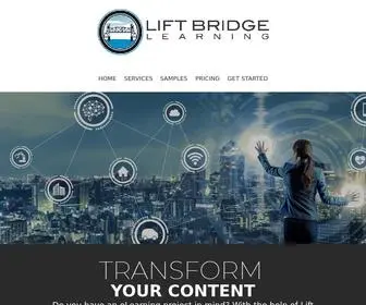 Liftbridgelearning.com(E-Learning Content Creation and Development Stillwater) Screenshot