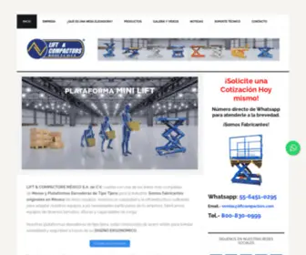 Liftcompactors.com(Mesas Elevadoras y Plataformas Elevadoras Lift Compactors) Screenshot