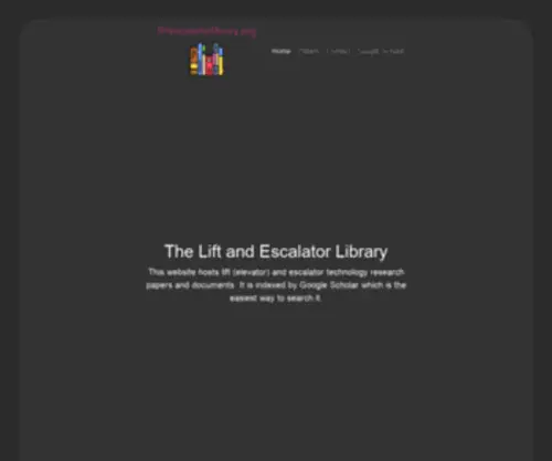 Liftescalatorlibrary.org(The Lift and Escalator Library) Screenshot