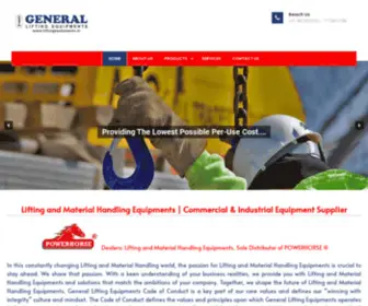 Liftingequipments.in(Lifting Material Handling & Garage Equipments) Screenshot