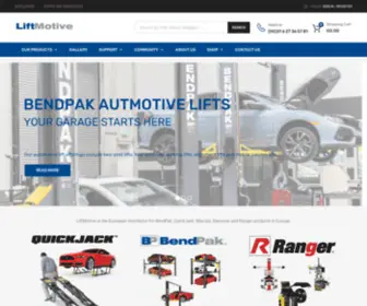 Liftmotive.com(BendPak & QuickJack Portable Car Lift in Europe) Screenshot