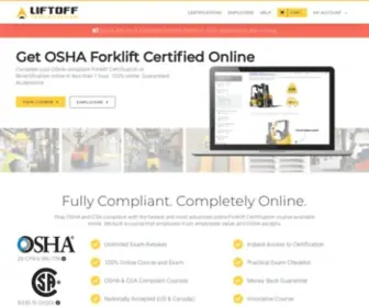 Liftoffcerts.com(Official Forklift Safety and Training Certification) Screenshot