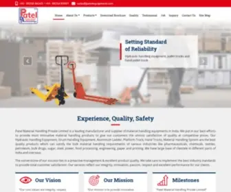 Liftomaticindustries.com(Leading Manufacture Of India For Material Handling Equipment) Screenshot