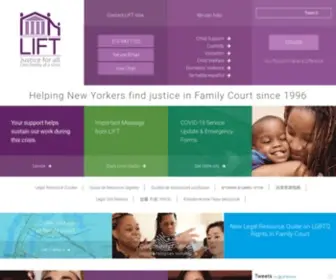 Liftonline.org(Family Legal Care’s mission) Screenshot