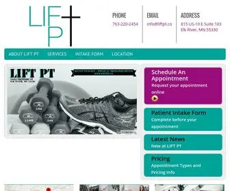 Liftpt.co(Elk River Physical Therapy Provider) Screenshot