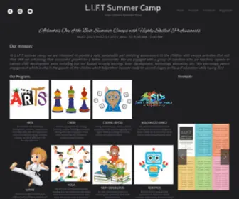 Liftsummercamp.com(Lift Kids Summer Camp) Screenshot