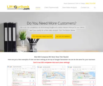 Liftyourrank.com(We are the leading small business SEO company) Screenshot