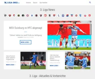 Liga-Drei.de(News, Statistiken & Vorberichte) Screenshot
