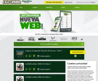 Ligacanariaesports.com(Liga Canaria Esports) Screenshot