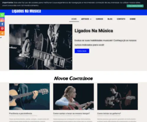 Ligadosnamusica.com(Ligadosnamusica) Screenshot