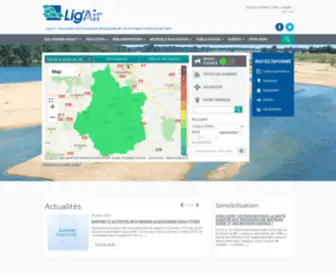 Ligair.fr(Réseau de surveillance de la qualité de l'air dans la région) Screenshot