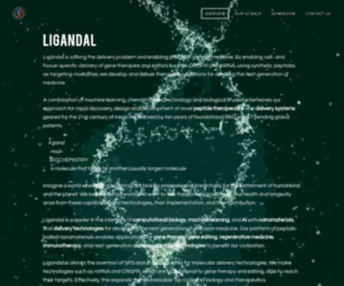 Ligandal.com(REGENERATIVE PEPTIDES) Screenshot