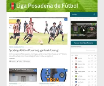 Ligaposadasfutbol.com.ar(Liga Posadeña de Fútbol) Screenshot
