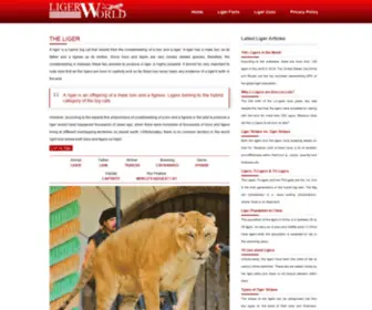 LigerWorld.com(All About Ligers) Screenshot