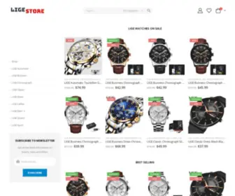 LigeStore.com(LIGE Watches) Screenshot