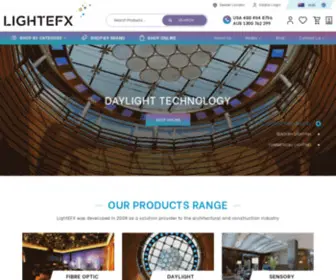 Light-EFX.com(Fibre Optic Lighting Services) Screenshot