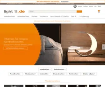 Light11.de(Designerleuchten & Designerlampen kaufen bei) Screenshot