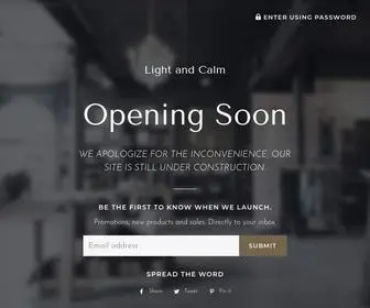 Lightandcalm.com(Light and Calm) Screenshot