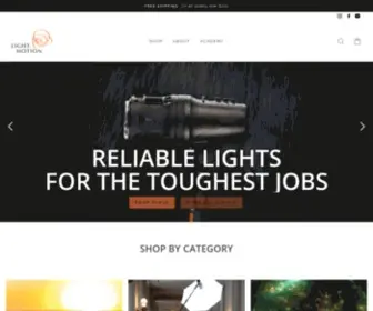 Lightandmotion.com(Light & Motion) Screenshot