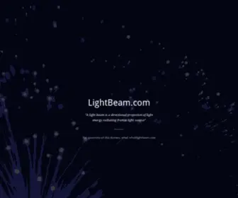 Lightbeam.com(A light beam) Screenshot