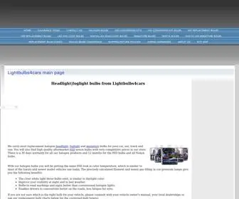 Lightbulbs4Cars.com(Xenon headlight bulbs) Screenshot