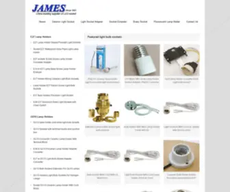 Lightbulbsockets.net(Customized lamp holder parts China manufacturer) Screenshot