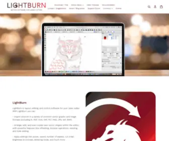Lightburnsoftware.com(LightBurn Software) Screenshot