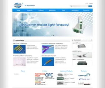 Lightcomm.com(Fiber combiner) Screenshot