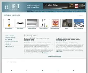 Lightdirectory.com(The Professional Lighting Product and News Source) Screenshot